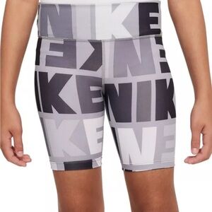 Nike - Girls-  Dri-FIT One Bike Shorts - XL Smoke Gray and Black NWT $30